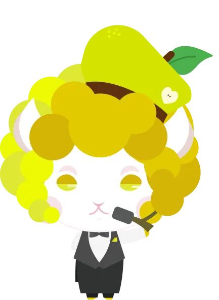 シャルドネがモチーフのソムリエキャラクター