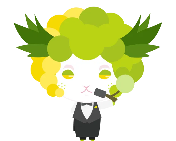 ソーヴィニヨン・ブランがモチーフのソムリエキャラクター